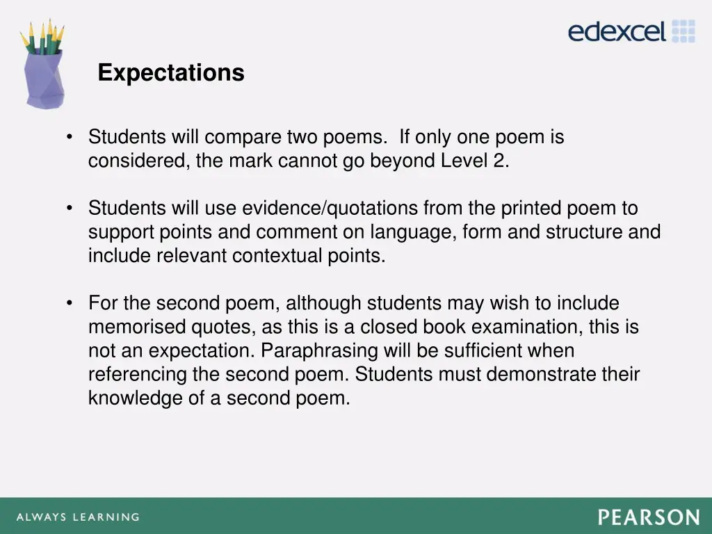 expectations