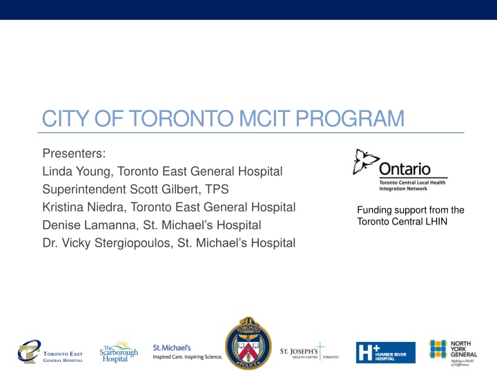 city of toronto mcit program