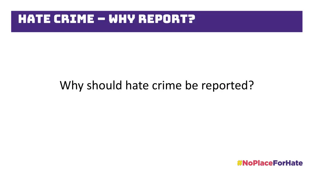 hate crime why report