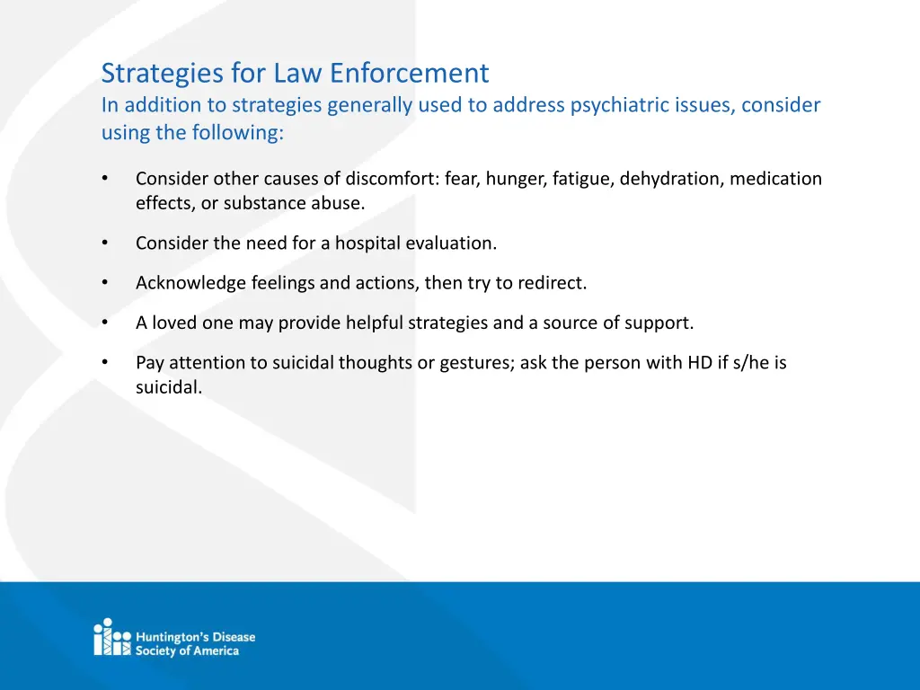 strategies for law enforcement in addition 1