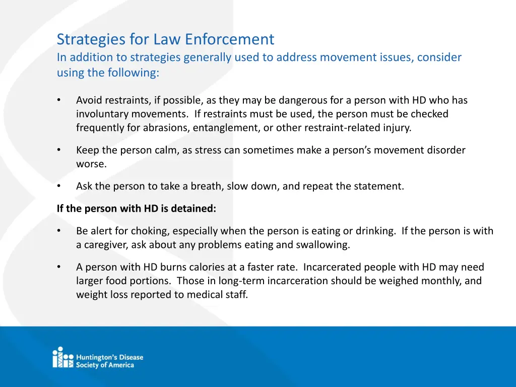 strategies for law enforcement in addition 2