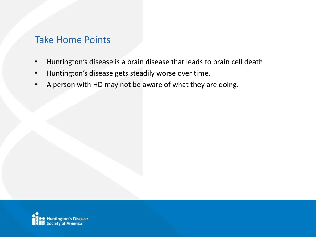 take home points