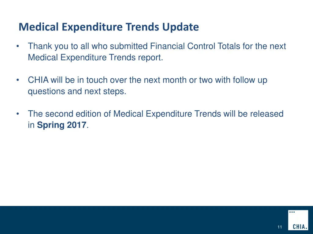 medical expenditure trends update 1