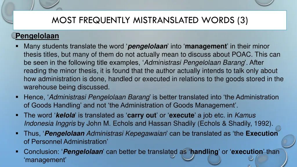 most frequently mistranslated words 3