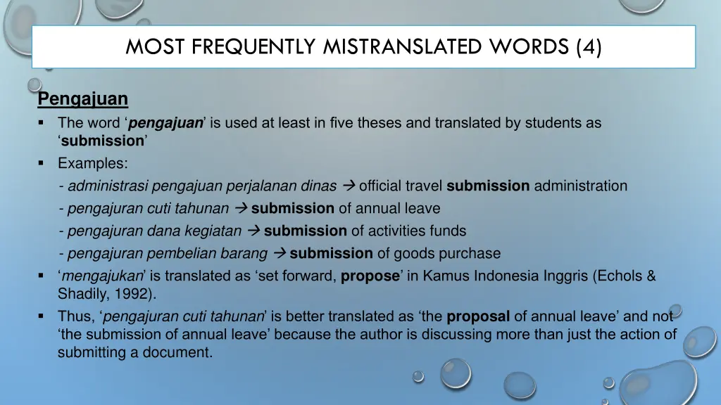 most frequently mistranslated words 4