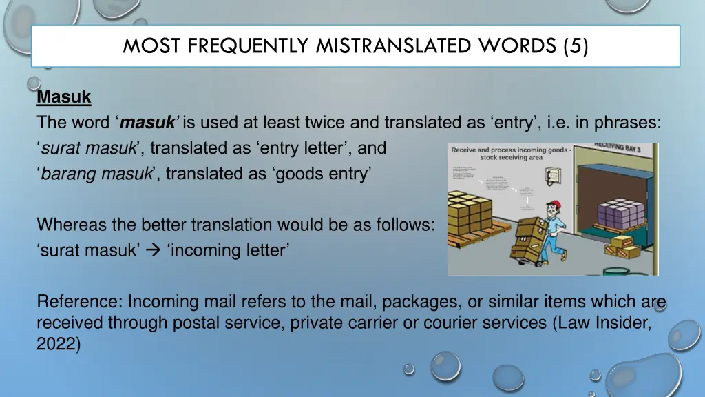 most frequently mistranslated words 5