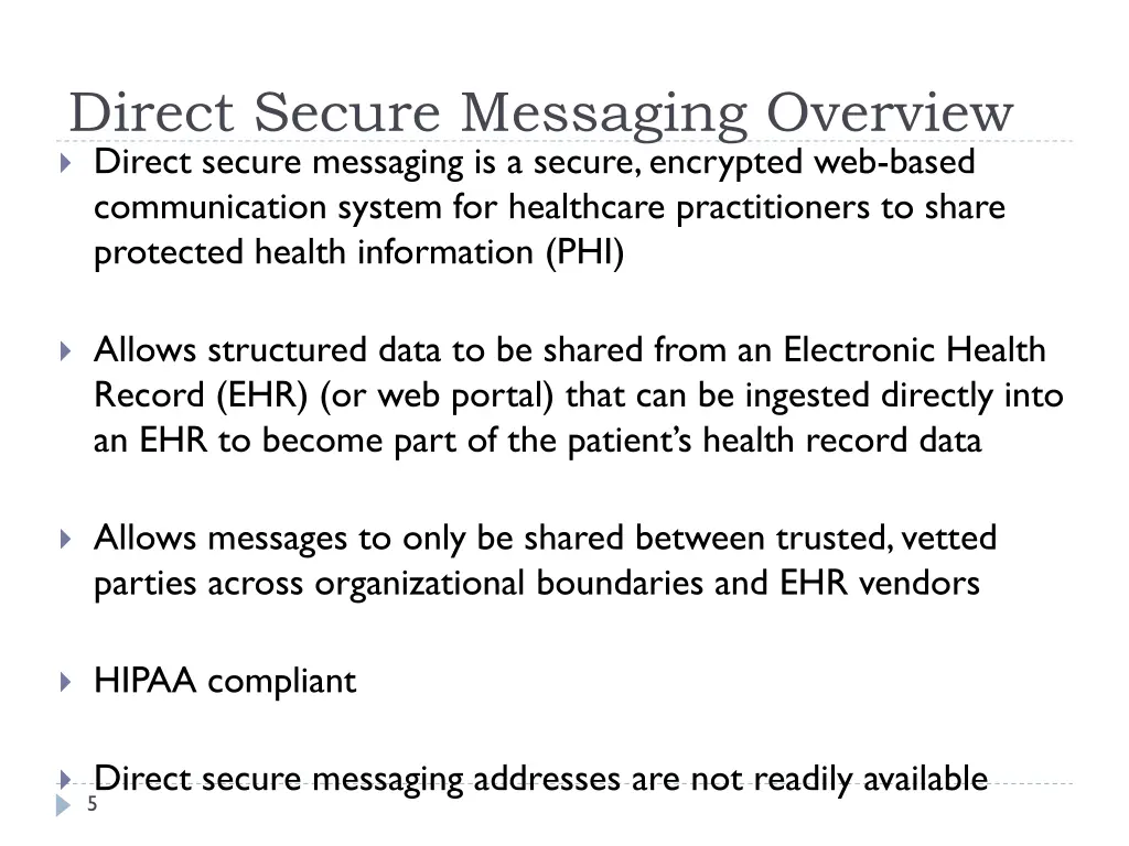 direct secure messaging overview direct secure