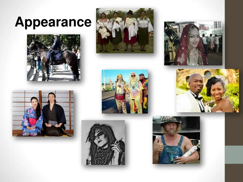 appearance