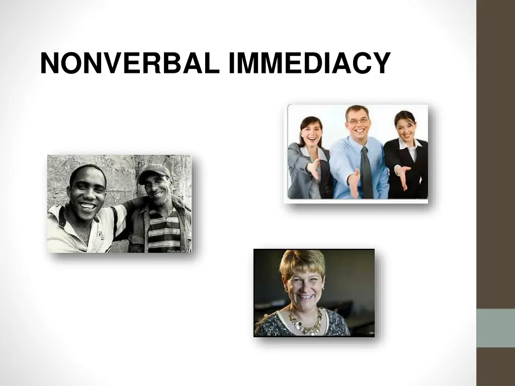 nonverbal immediacy