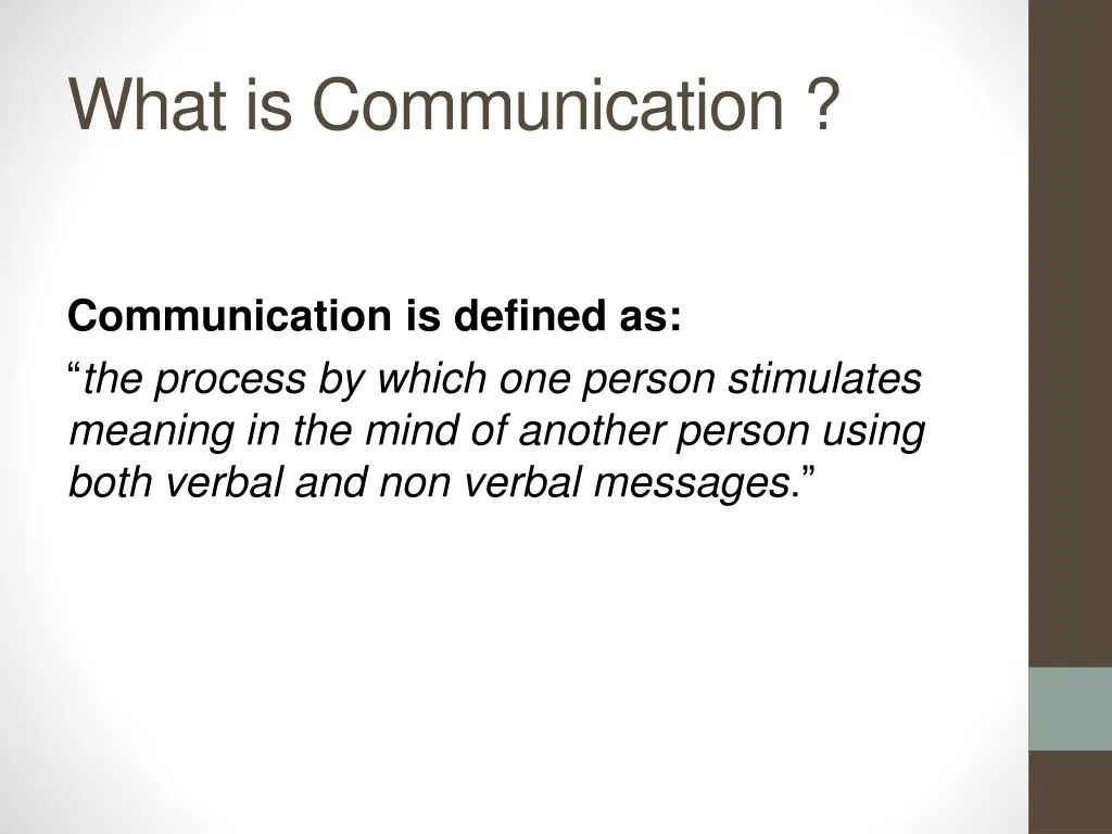 what is communication