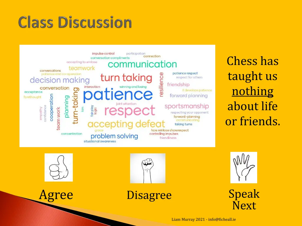 chess has taught us nothing about life or friends