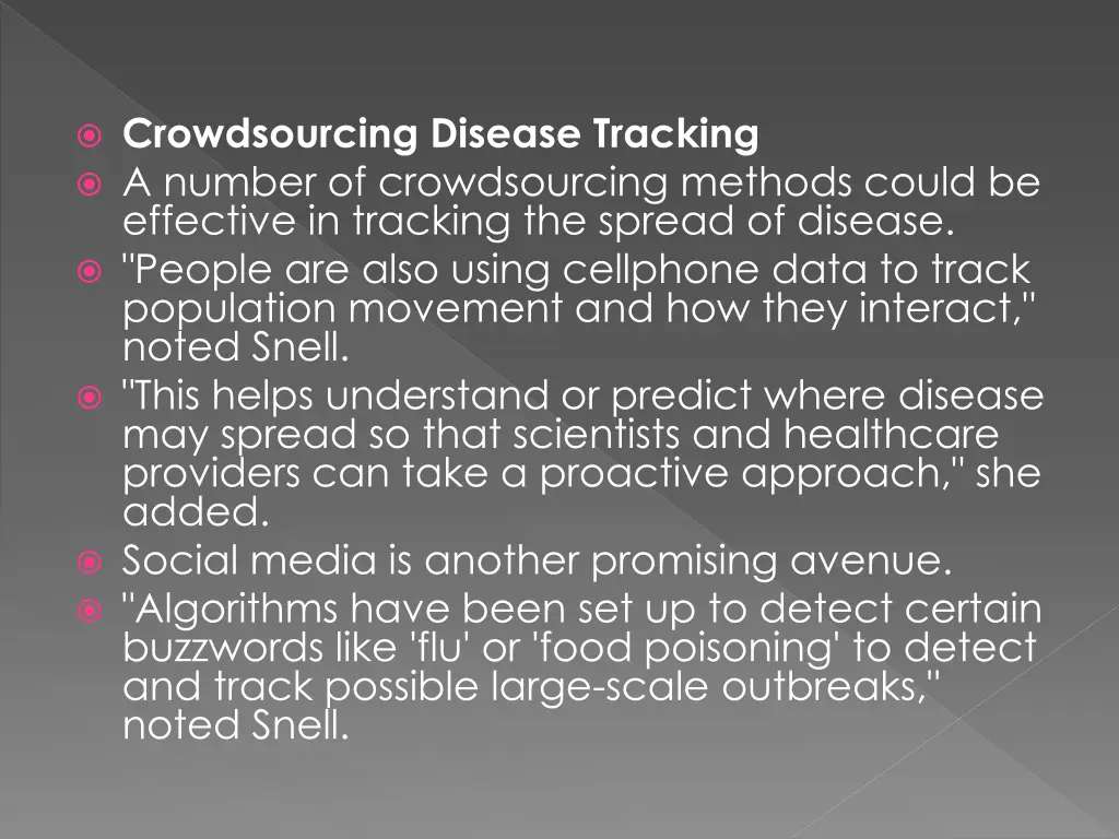 crowdsourcing disease tracking a number