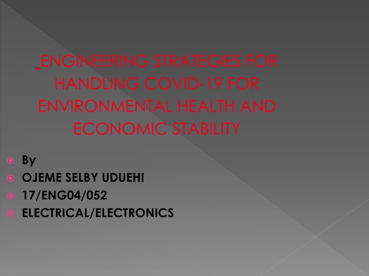 engineering strategies for handling covid