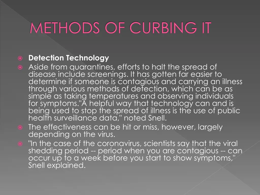 methods of curbing it