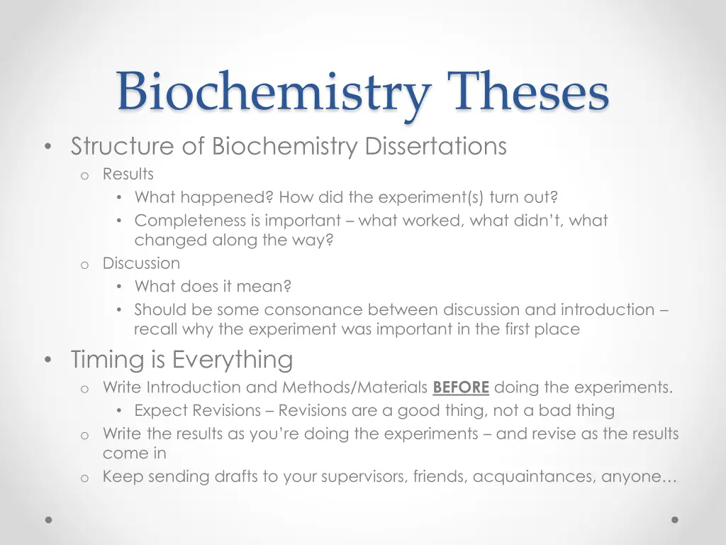 biochemistry theses structure of biochemistry 1