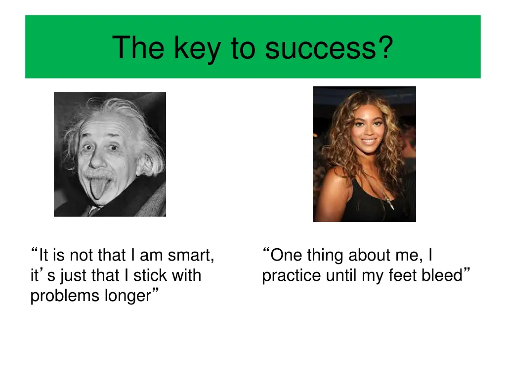 the key to success