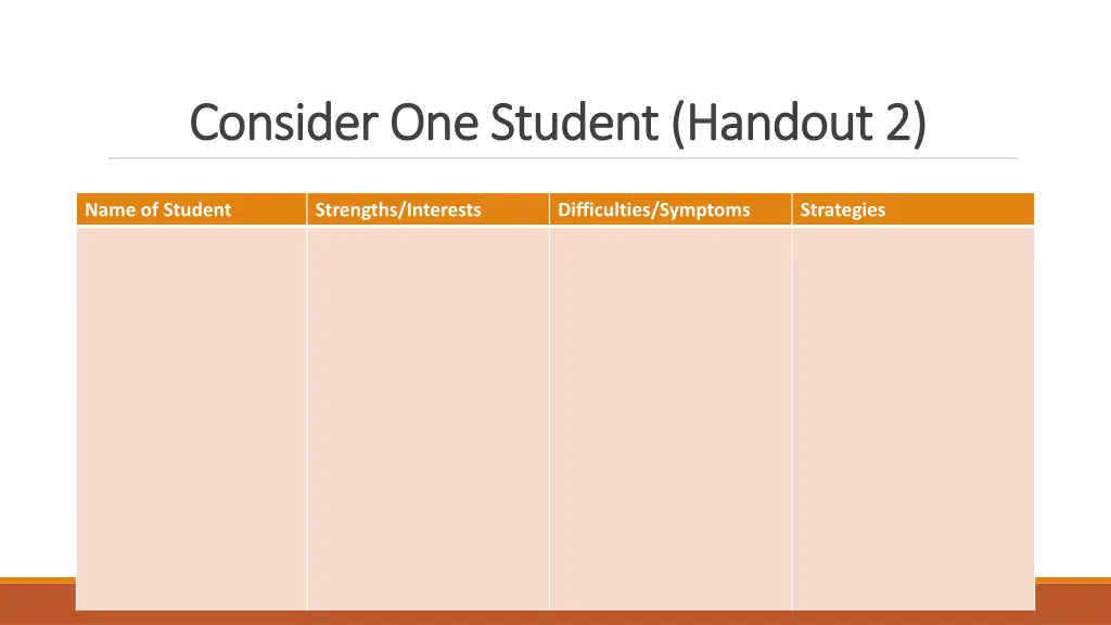 consider one student handout 2 consider