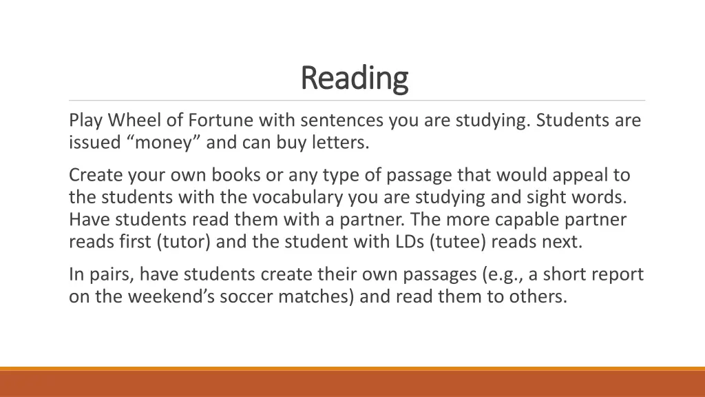 reading reading