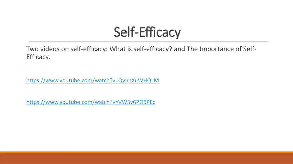 self self efficacy efficacy