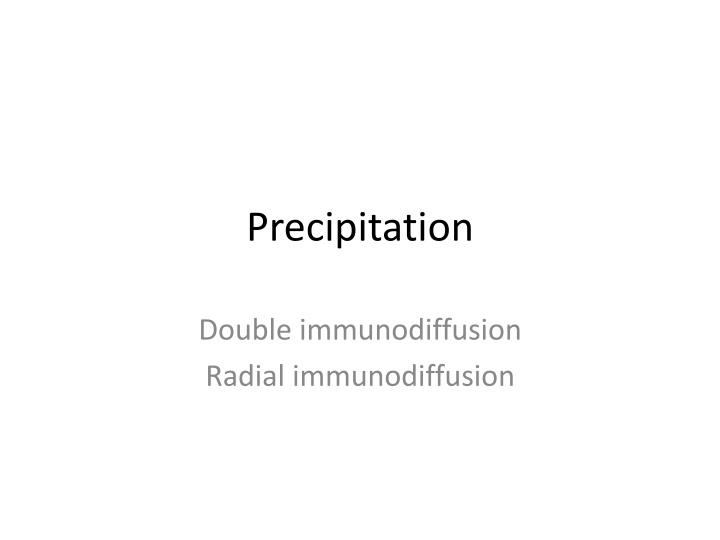precipitation