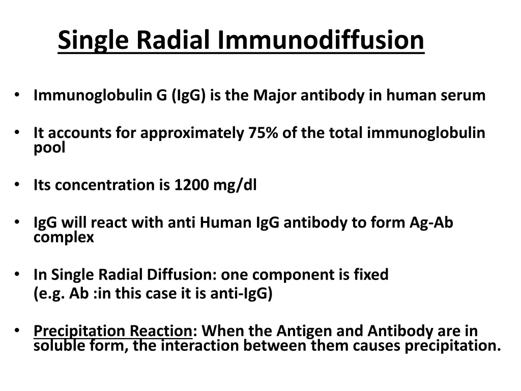 single radial immunodiffusion