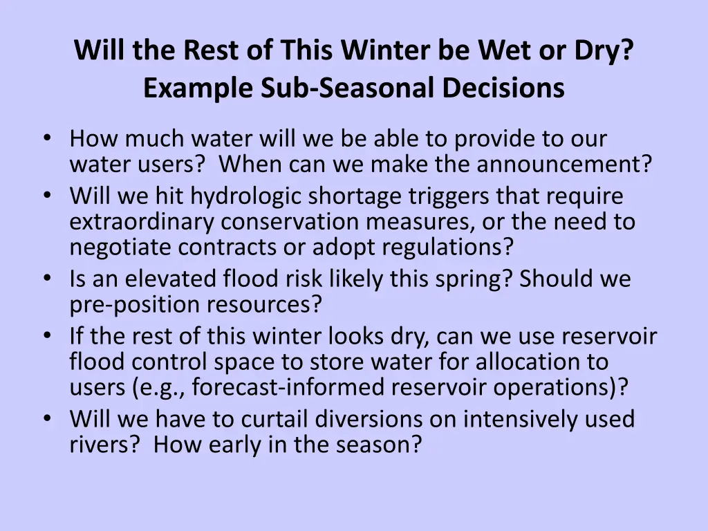 will the rest of this winter