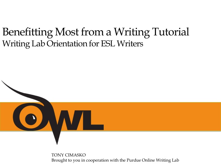 benefitting most from a writing tutorial writing