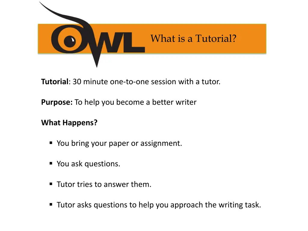 what is a tutorial