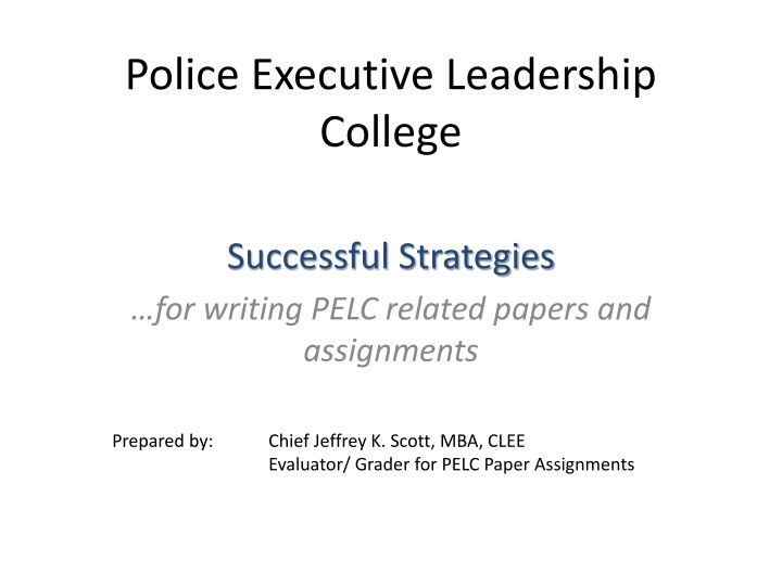 police executive leadership college