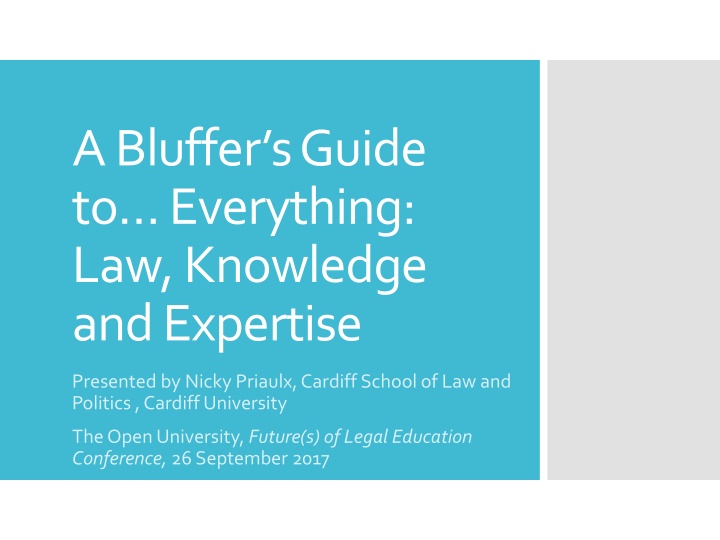 a bluffer s guide to everything law knowledge