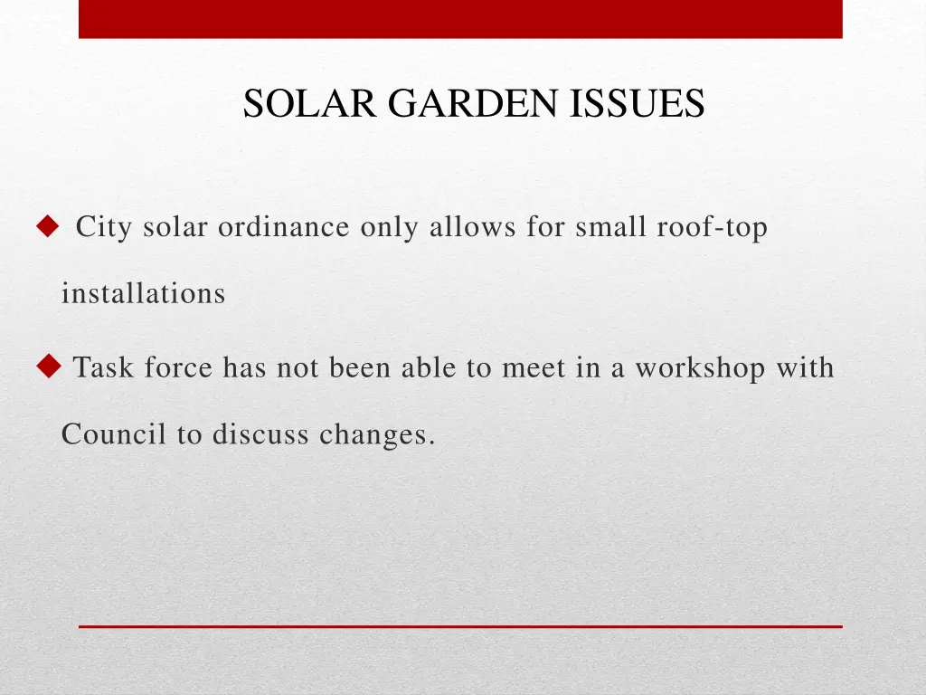solar garden issues