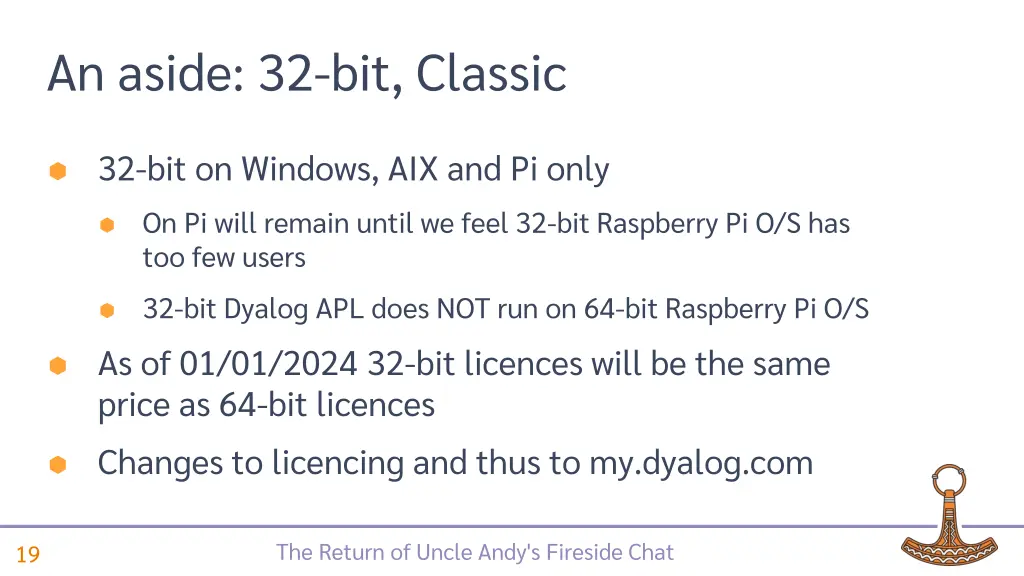an aside 32 bit classic