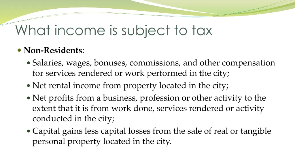 what income is subject to tax 1