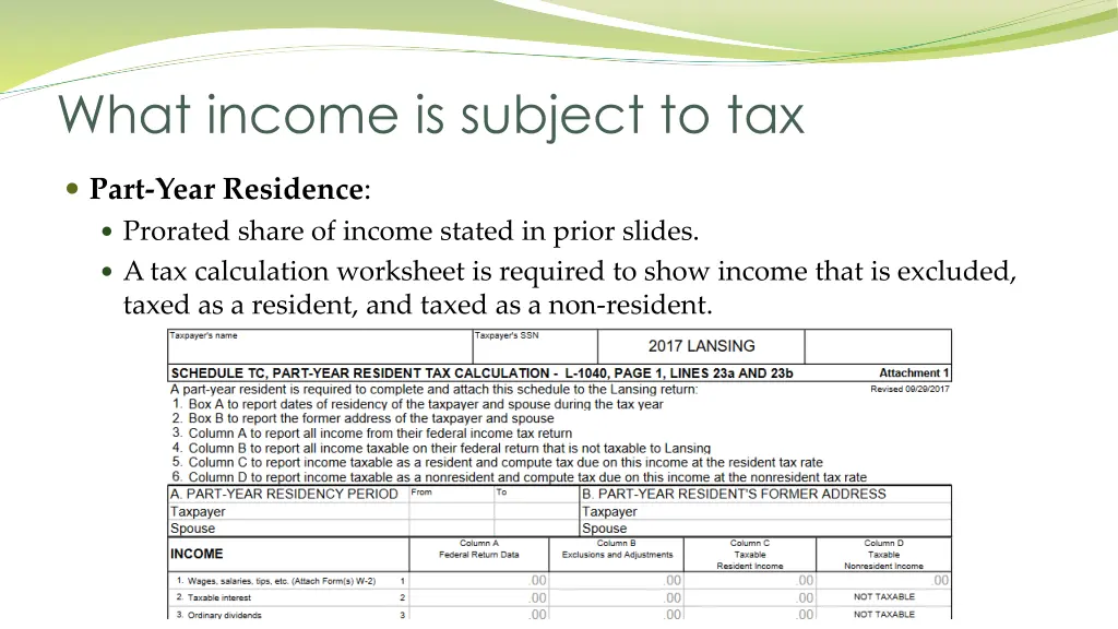 what income is subject to tax 2
