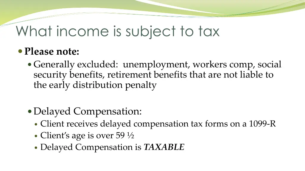 what income is subject to tax 3
