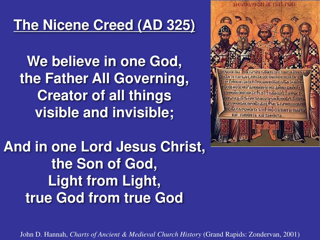 the nicene creed ad 325