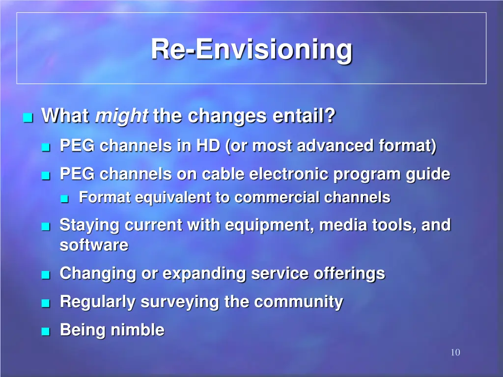 re envisioning 1