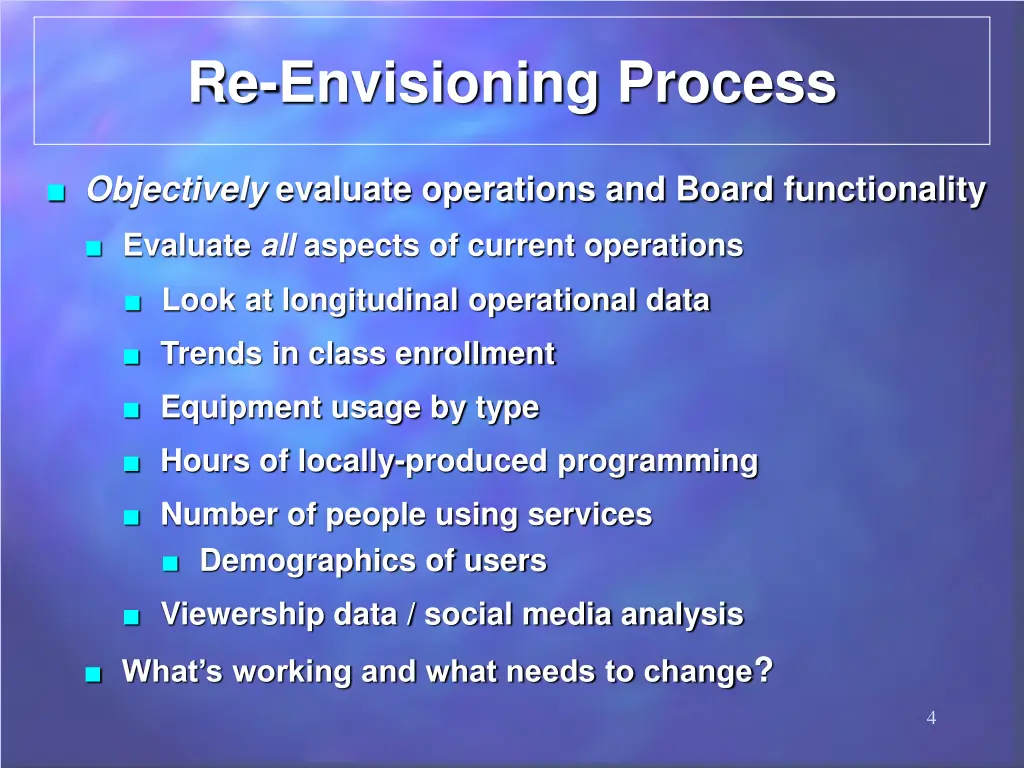 re envisioning process 1