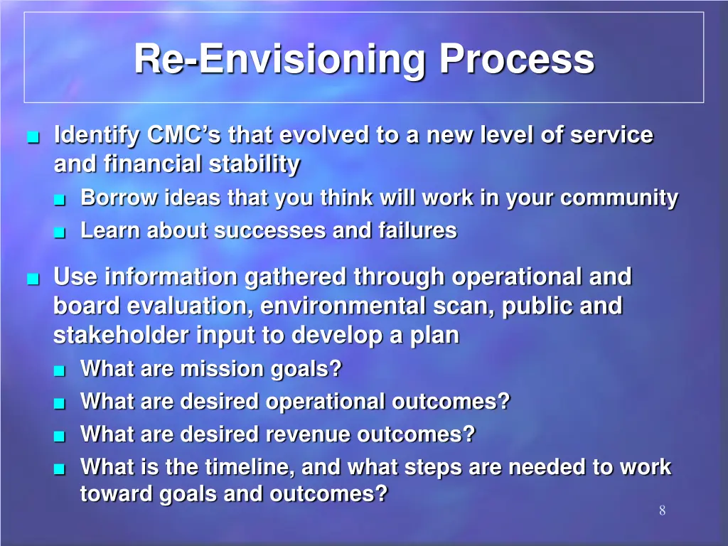 re envisioning process 5