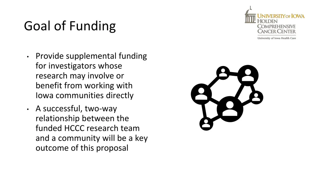 goal of funding
