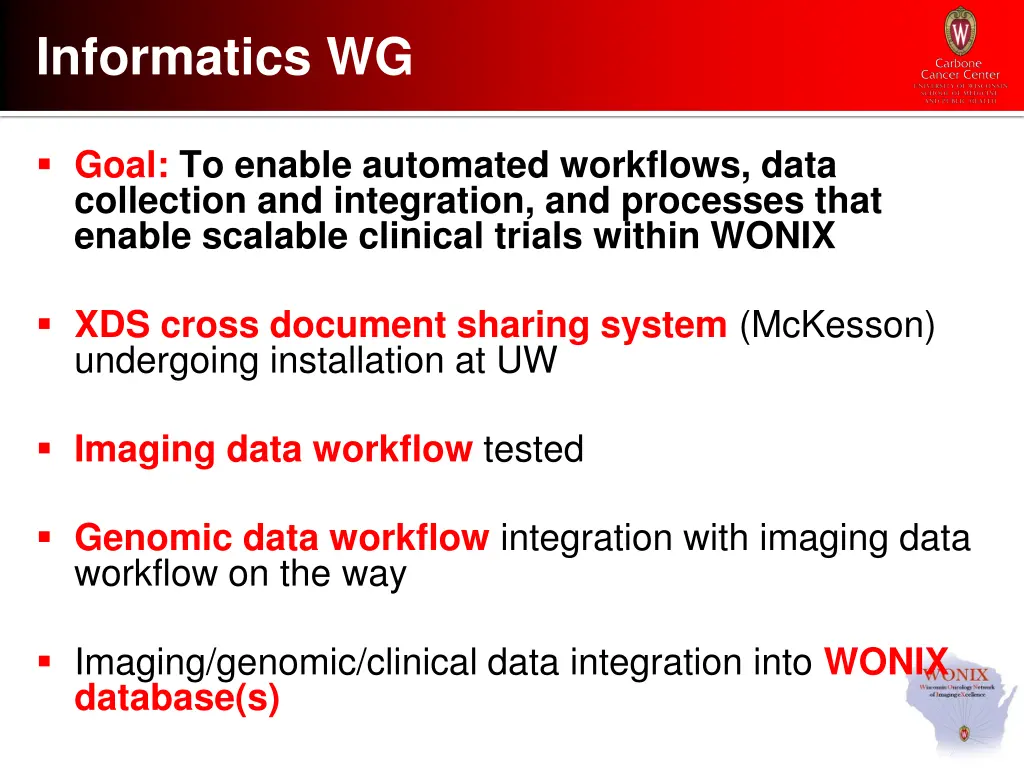 informatics wg