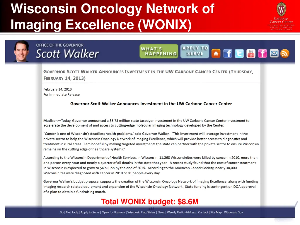 wisconsin oncology network of imaging excellence