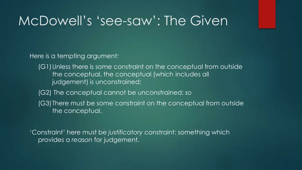 mcdowell s see saw the given