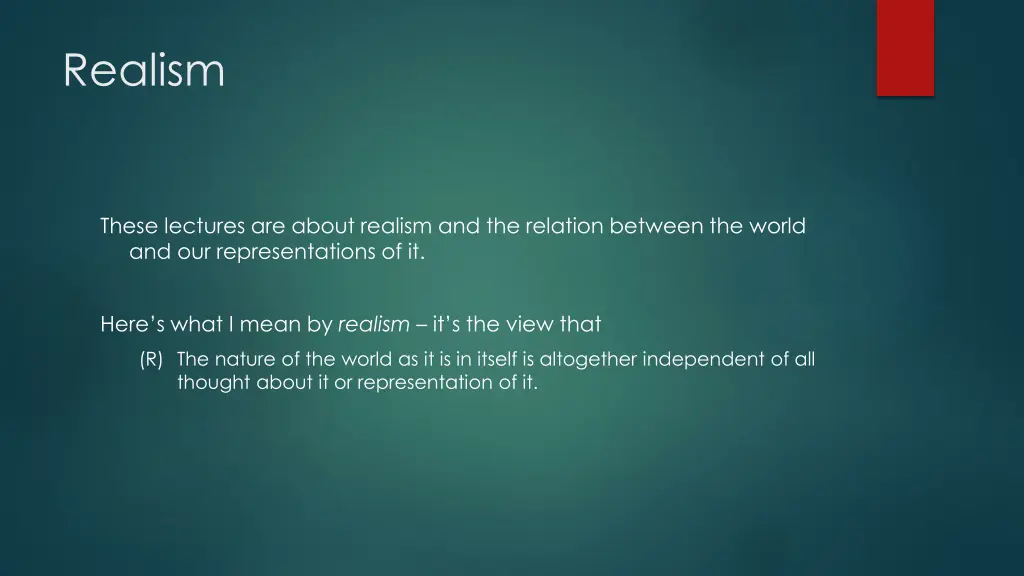realism