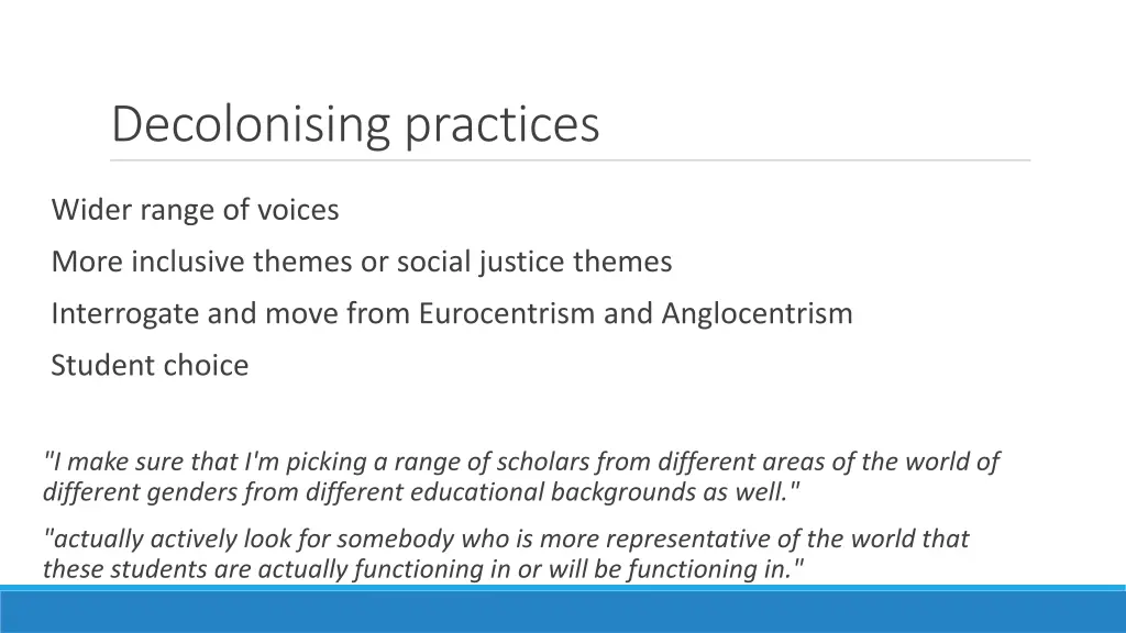 decolonising practices