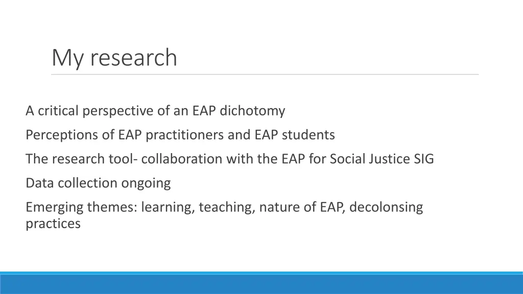 my research