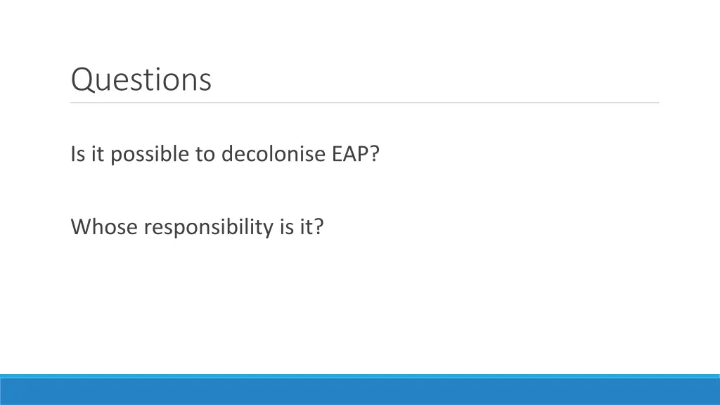questions