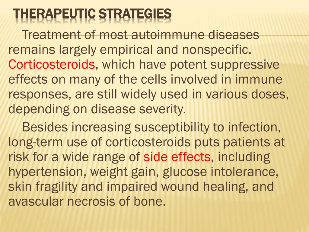therapeutic strategies therapeutic strategies