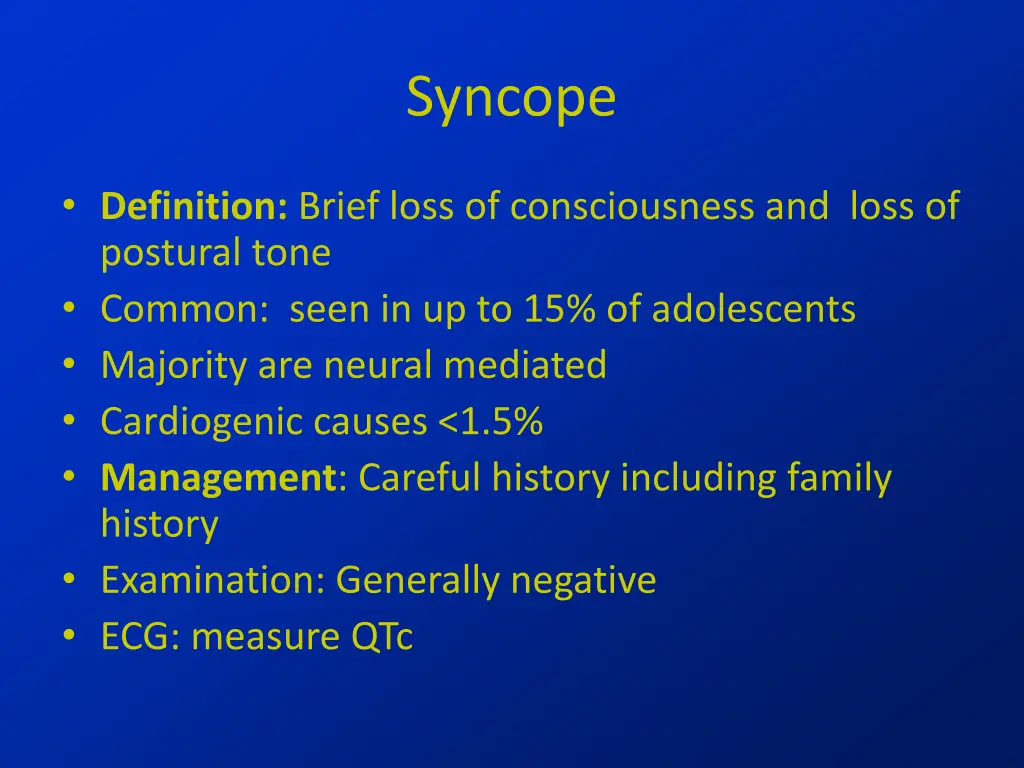 syncope