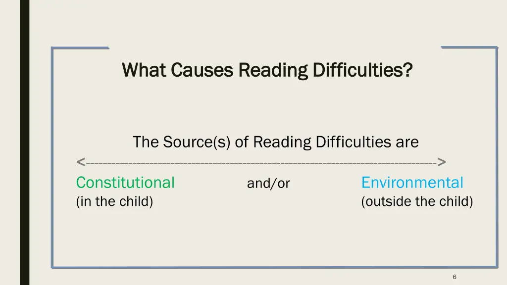 what what causes reading difficulties causes